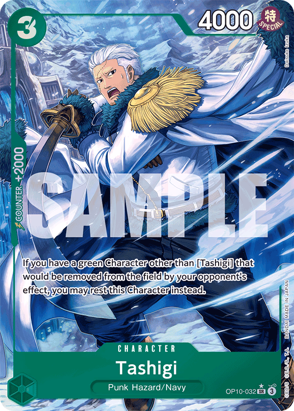 Tashigi (Parallel) One Piece card (OP10-032, Royal Blood)