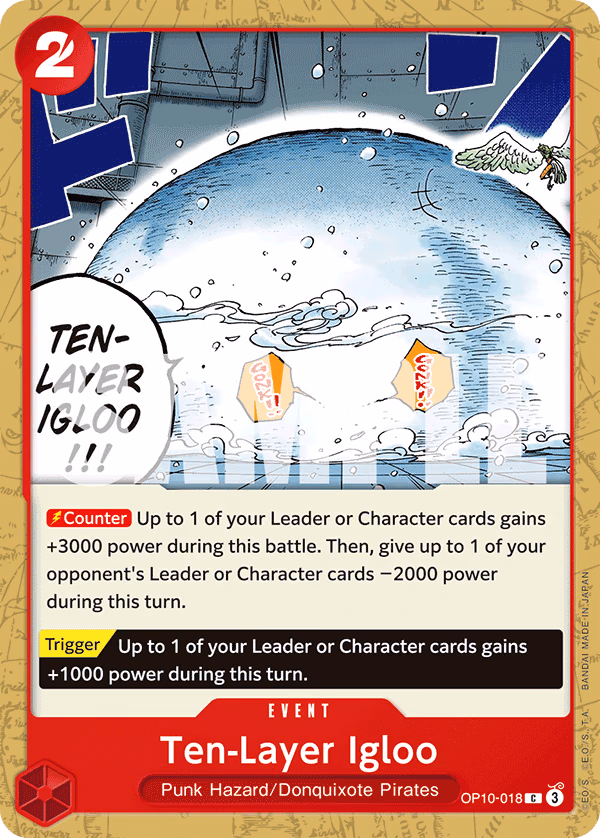 Ten-Layer Igloo One Piece card (OP10-018, Royal Blood)
