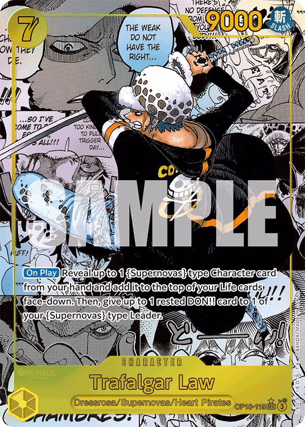 Trafalgar Law (Parallel) One Piece card (OP10-119, Royal Blood)