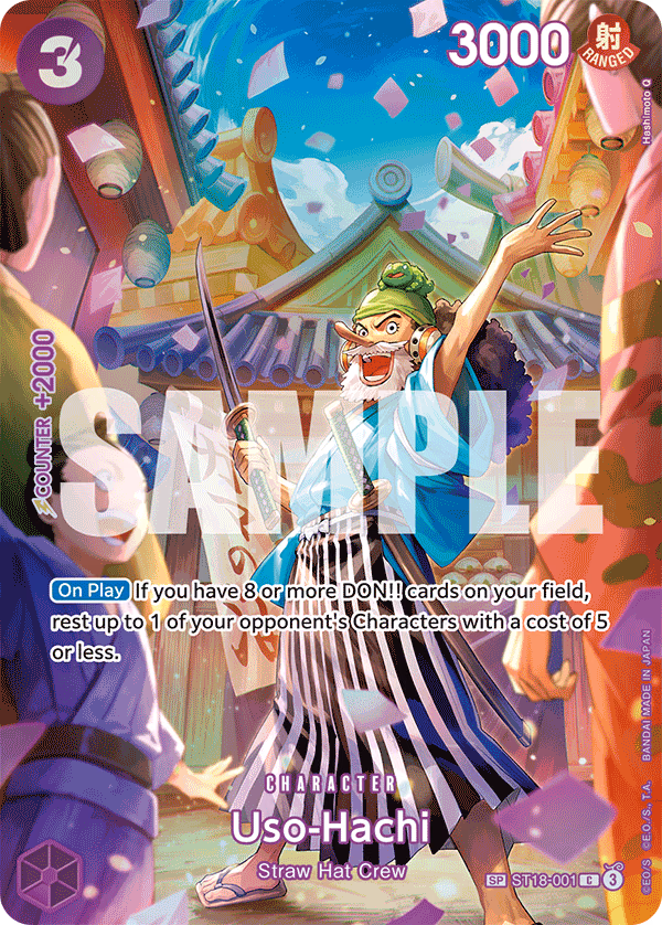 Uso-Hachi (SP Card) One Piece card (ST18-001, Royal Blood)