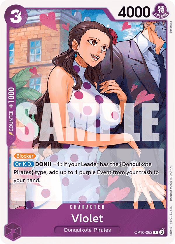 Violet One Piece card (OP10-062, Royal Blood)