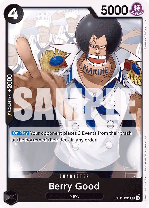 Berry Good One Piece card (OP11-091, A Fist of Divine Speed)