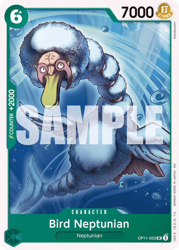 Bird Neptunian One Piece card (OP11-033, A Fist of Divine Speed)
