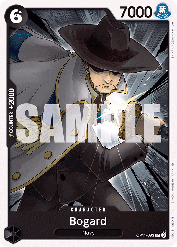 Bogard One Piece card (OP11-093, A Fist of Divine Speed)