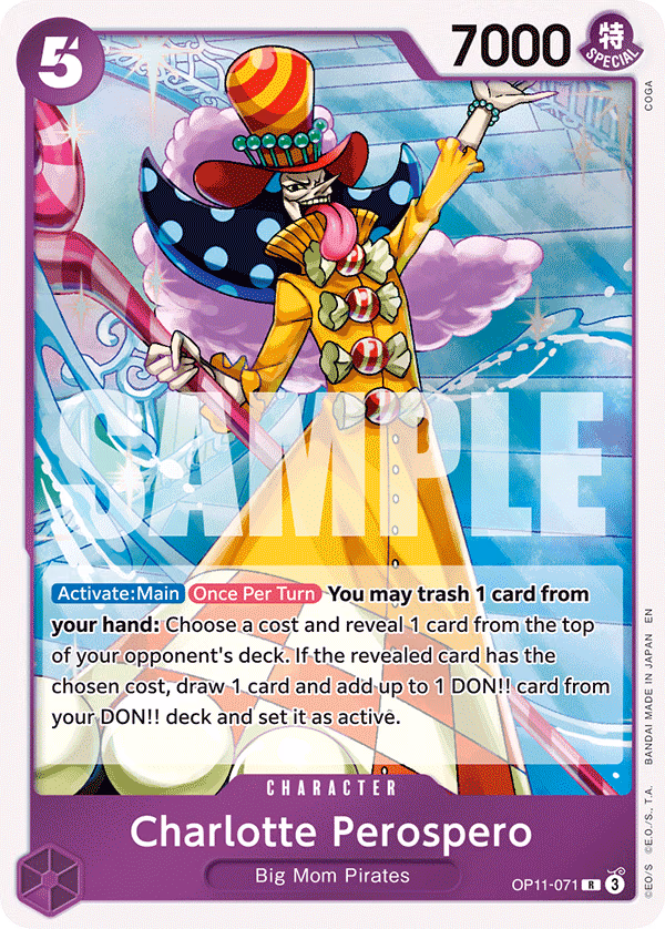 Charlotte Perospero One Piece card (OP11-071, A Fist of Divine Speed)