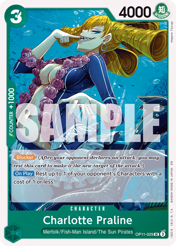 Charlotte Praline One Piece card (OP11-029, A Fist of Divine Speed)