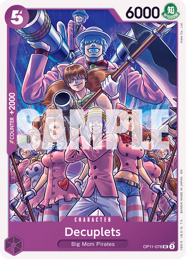 Decuplets One Piece card (OP11-078, A Fist of Divine Speed)
