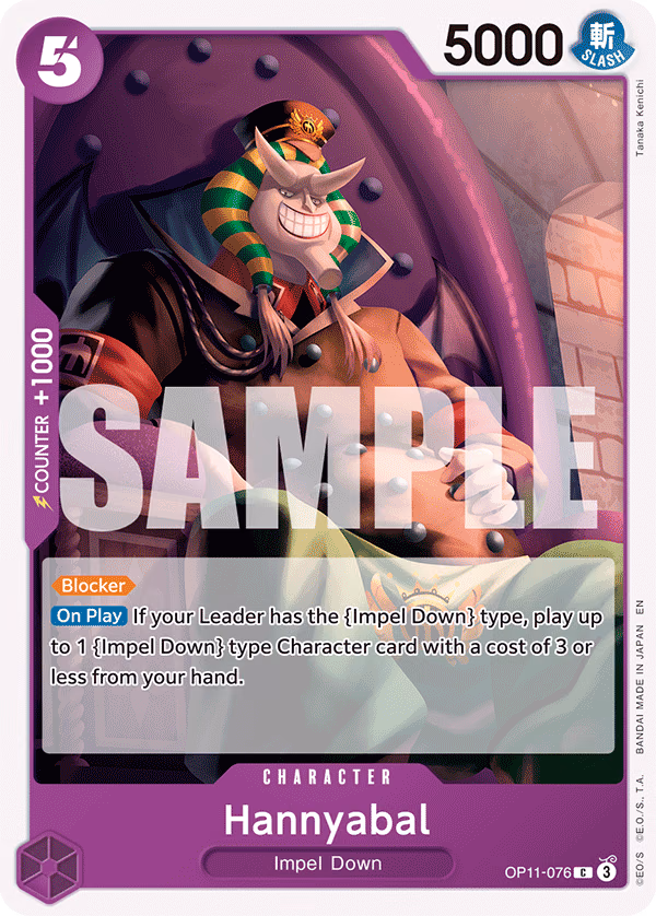 Hannyabal One Piece card (OP11-076, A Fist of Divine Speed)