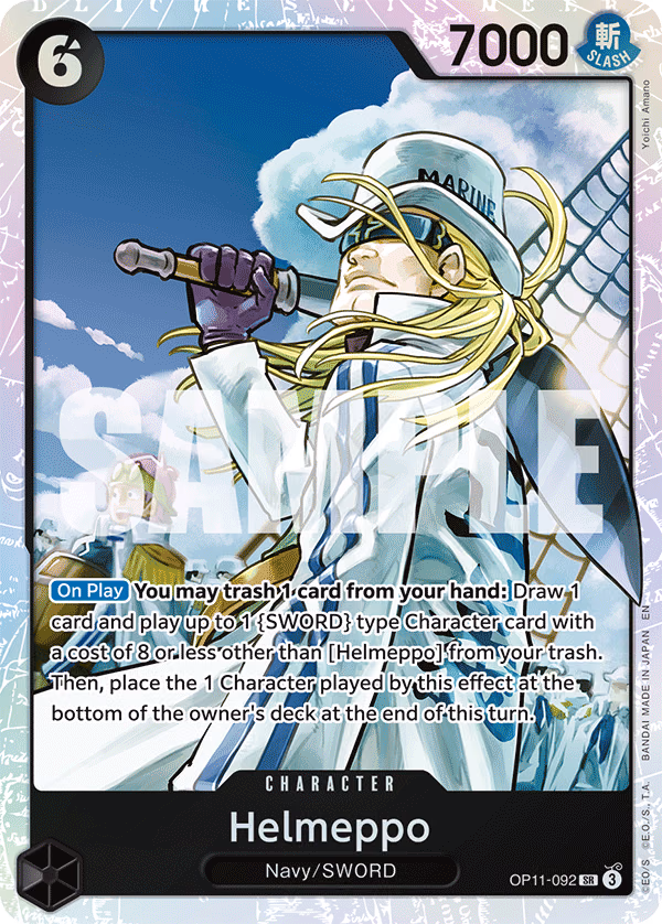 Helmeppo One Piece card (OP11-092, A Fist of Divine Speed)