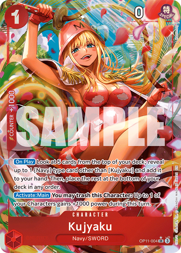 Kujyaku (Alternate Art) One Piece card (OP11-004, A Fist of Divine Speed)
