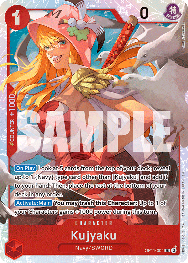 Kujyaku One Piece card (OP11-004, A Fist of Divine Speed)