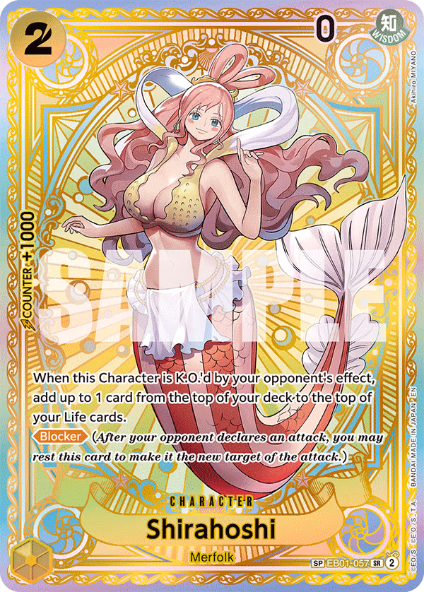 Shirahoshi (SP Card) One Piece card (EB01-057, A Fist of Divine Speed)