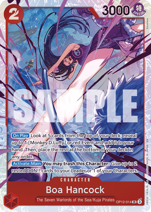 Boa Hancock One Piece card (OP12-014, Legacy of the Master)