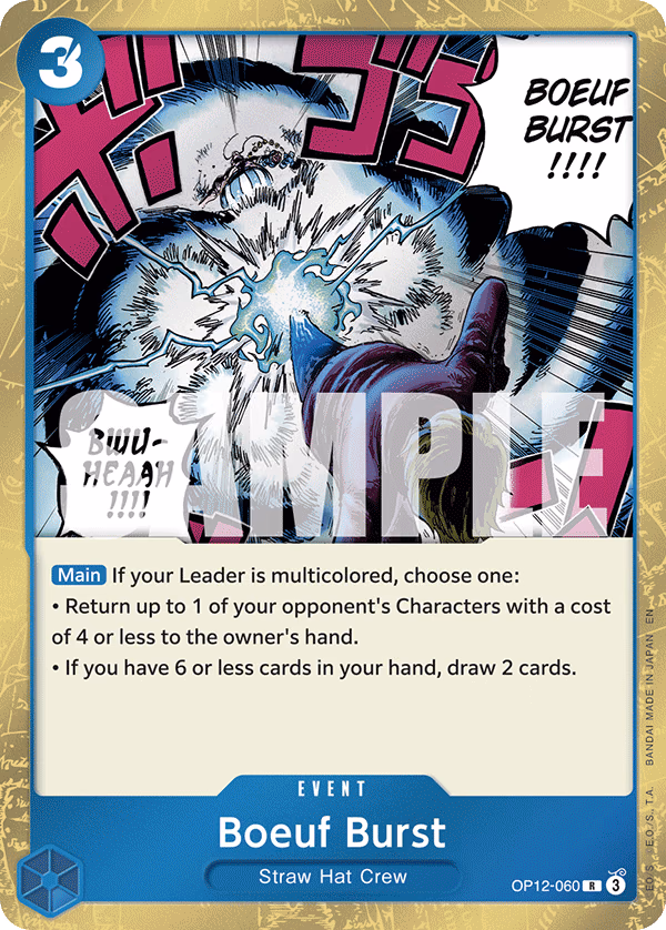 Boeuf Burst One Piece card (OP12-060, Legacy of the Master)