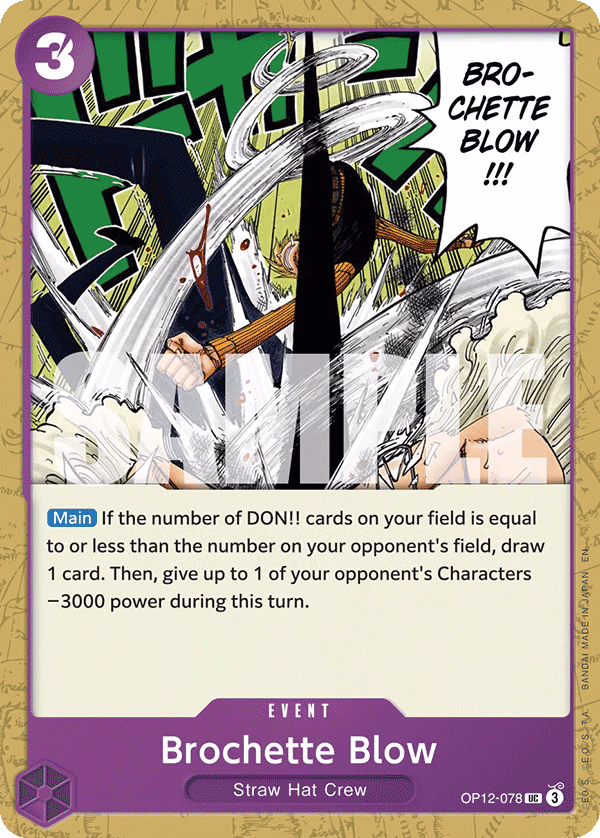 Brochette Blow One Piece card (OP12-078, Legacy of the Master)