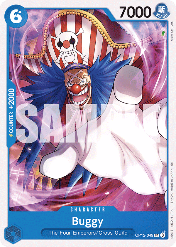 Buggy One Piece card (OP12-049, Legacy of the Master)