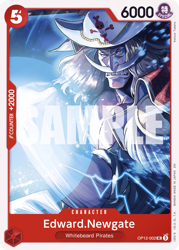 Edward.Newgate One Piece card (OP12-002, Legacy of the Master)