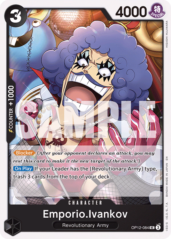 Emporio.Ivankov One Piece card (OP12-084, Legacy of the Master)