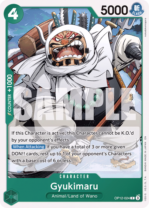 Gyukimaru One Piece card (OP12-024, Legacy of the Master)
