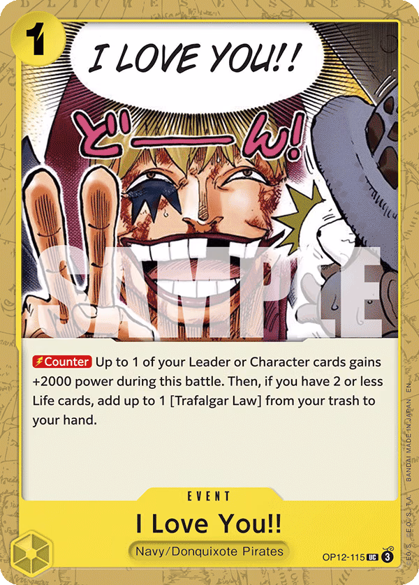 I Love You!! One Piece card (OP12-115, Legacy of the Master)