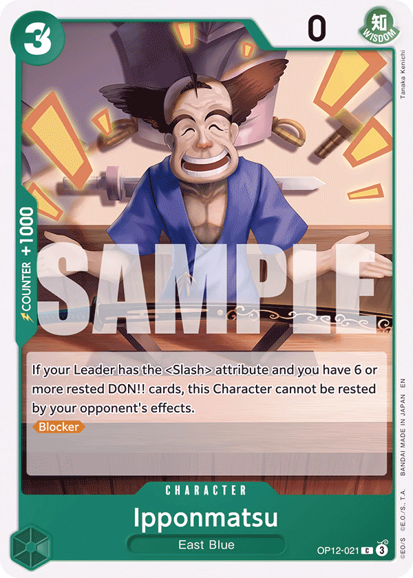 Ipponmatsu One Piece card (OP12-021, Legacy of the Master)