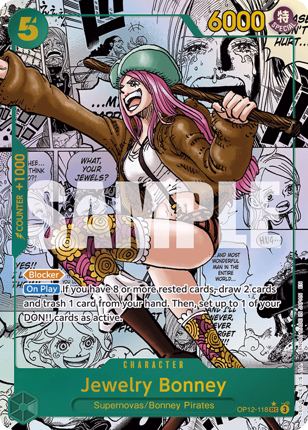 Jewelry Bonney (Manga) One Piece card (OP12-118, Legacy of the Master)