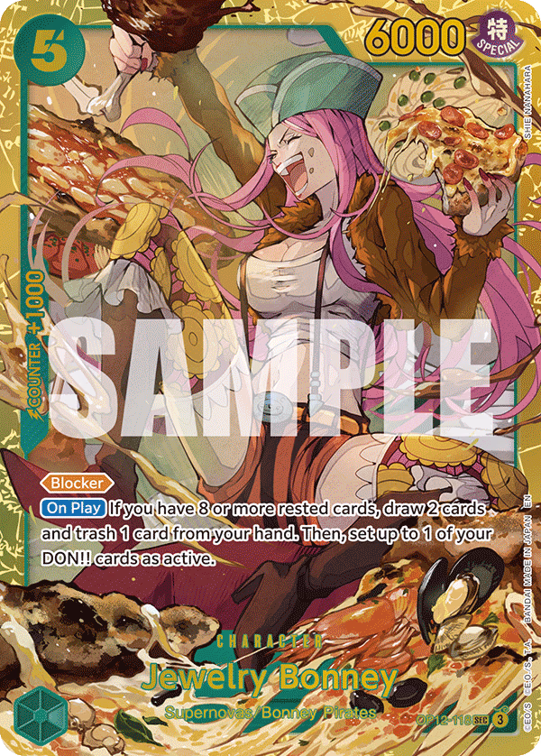 Jewelry Bonney One Piece card (OP12-118, Legacy of the Master)