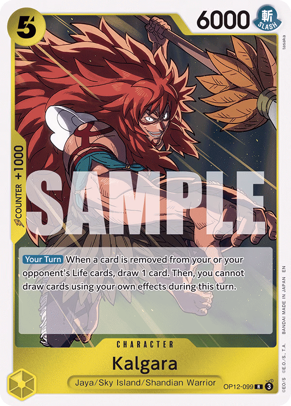 Kalgara One Piece card (OP12-099, Legacy of the Master)