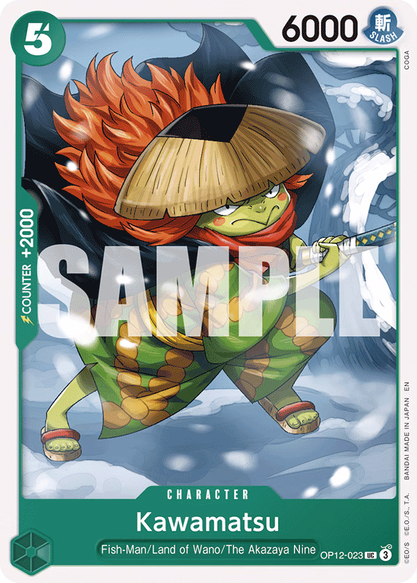 Kawamatsu One Piece card (OP12-023, Legacy of the Master)