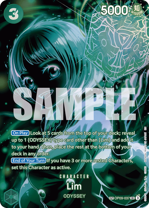 Lim (SP Card) One Piece card (OP09-037, Legacy of the Master)