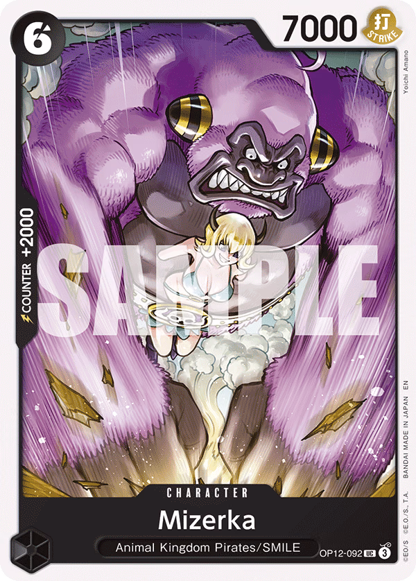 Mizerka One Piece card (OP12-092, Legacy of the Master)