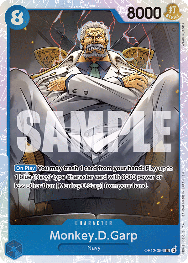Monkey.D.Garp One Piece card (OP12-056, Legacy of the Master)