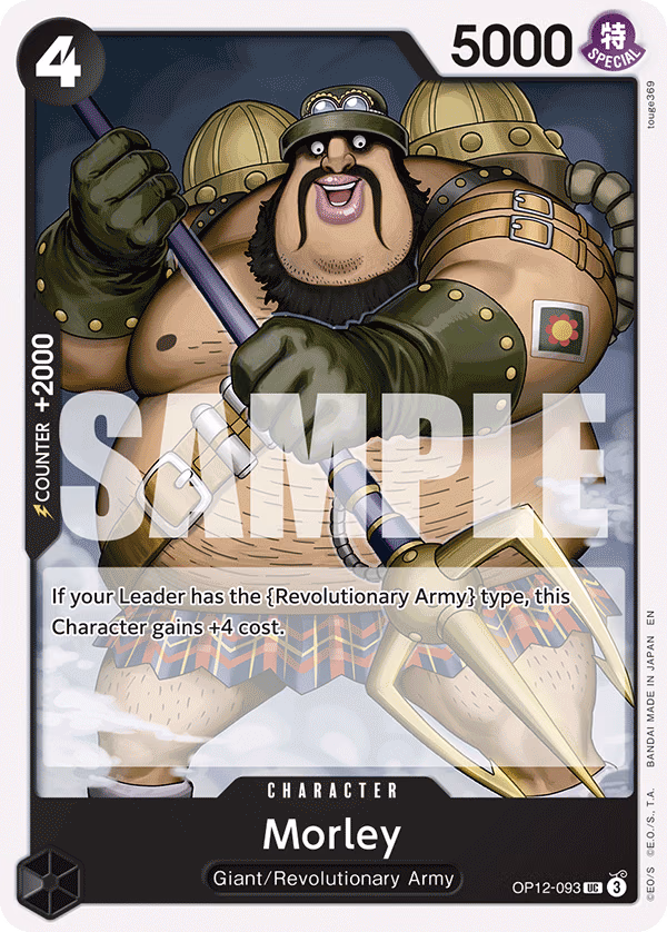 Morley One Piece card (OP12-093, Legacy of the Master)
