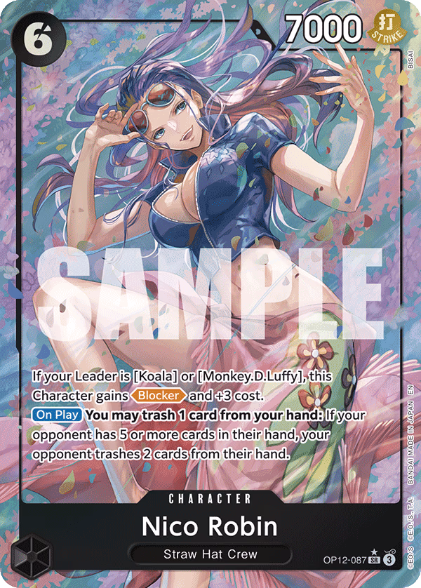 Nico Robin (Alternate Art) One Piece card (OP12-087, Legacy of the Master)