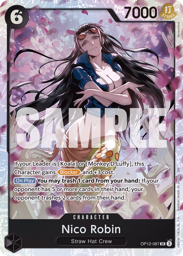 Nico Robin One Piece card (OP12-087, Legacy of the Master)