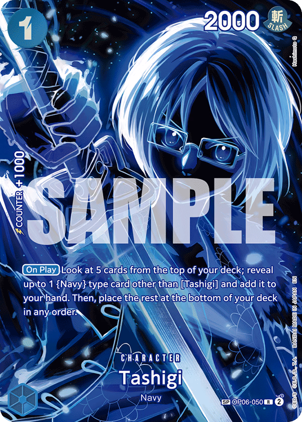 Tashigi (SP Card) One Piece card (OP06-050, Legacy of the Master)