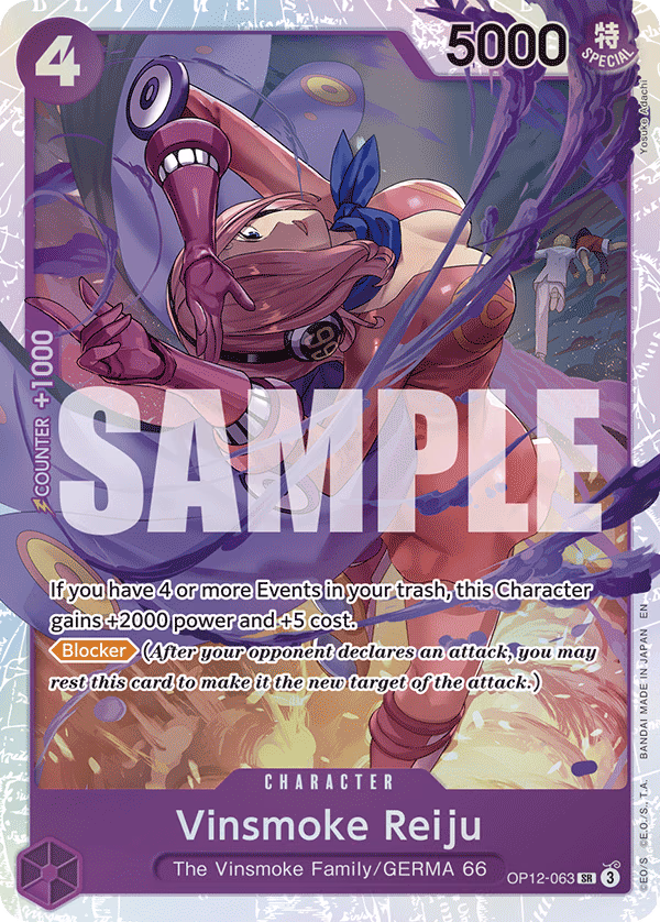 Vinsmoke Reiju One Piece card (OP12-063, Legacy of the Master)