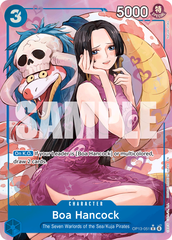 Boa Hancock (Alternate Art) One Piece card (OP13-051, Carrying On His Will)