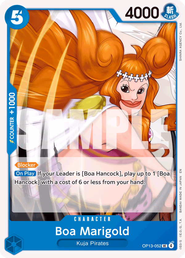 Boa Marigold One Piece card (OP13-052, Carrying On His Will)