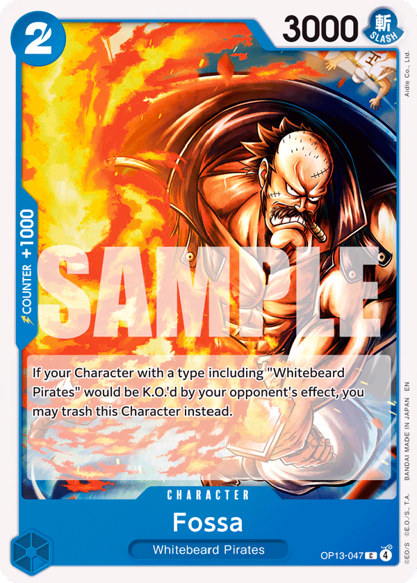 Fossa One Piece card (OP13-047, Carrying On His Will)