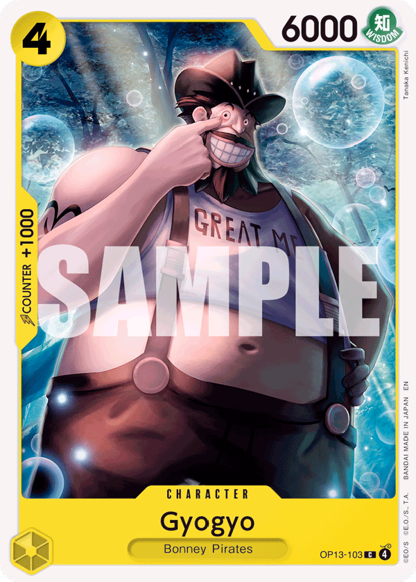 Gyogyo One Piece card (OP13-103, Carrying On His Will)