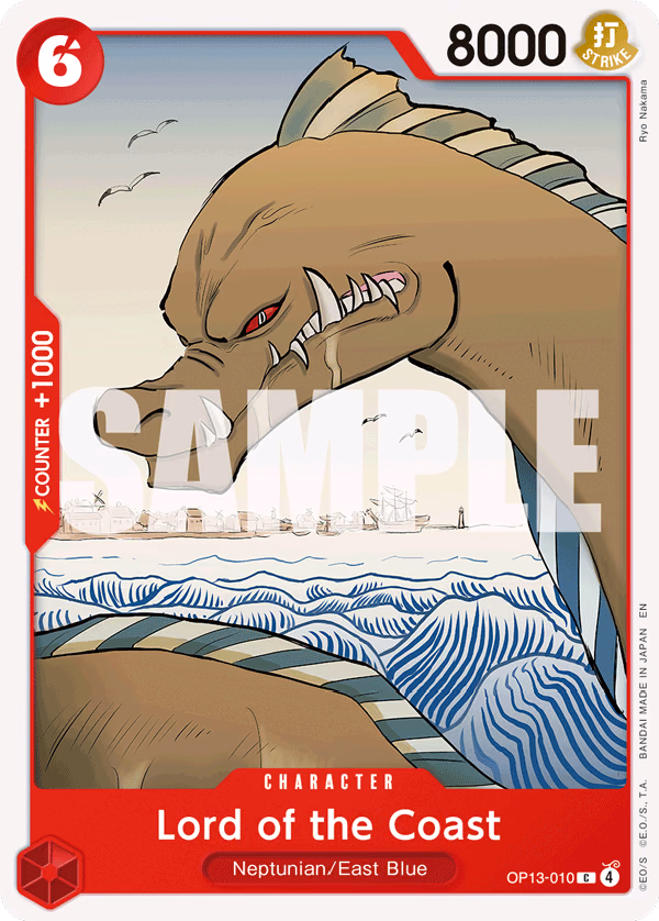 Lord of the Coast One Piece card (OP13-010, Carrying On His Will)