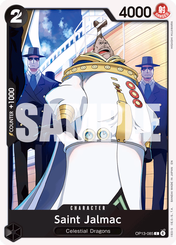 Saint Jalmac One Piece card (OP13-085, Carrying On His Will)