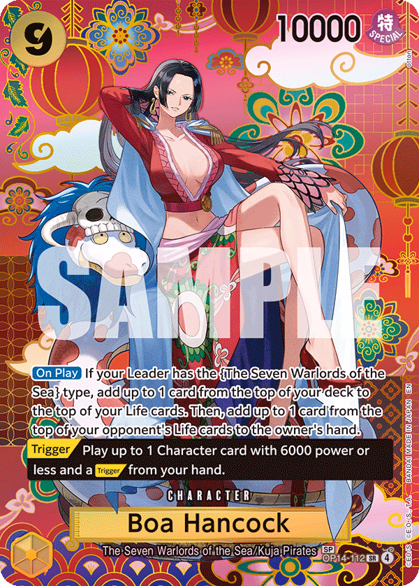 Boa Hancock (SP Card) One Piece card (OP14-112, The Azure Sea's Seven)