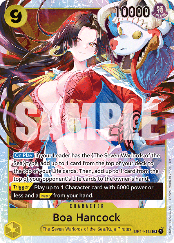 Boa Hancock One Piece card (OP14-112, The Azure Sea's Seven)