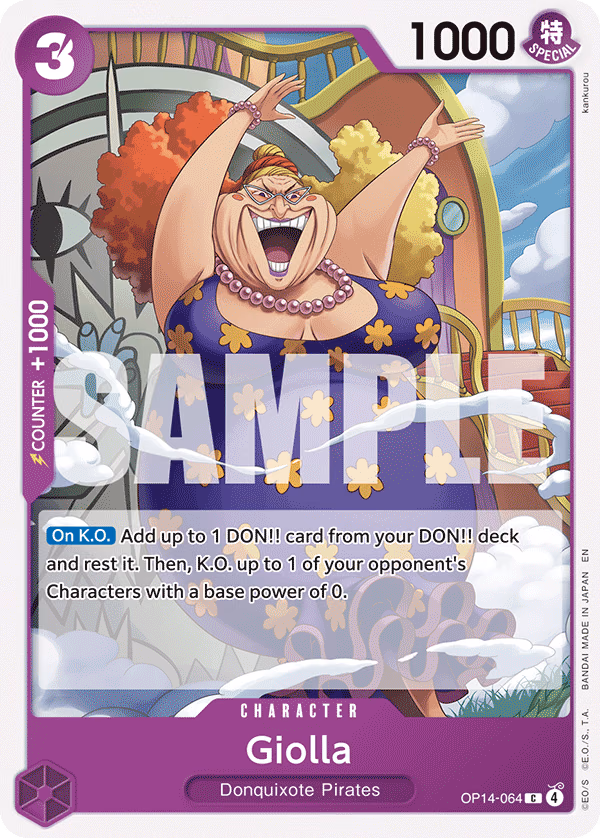 Giolla One Piece card (OP14-064, The Azure Sea's Seven)