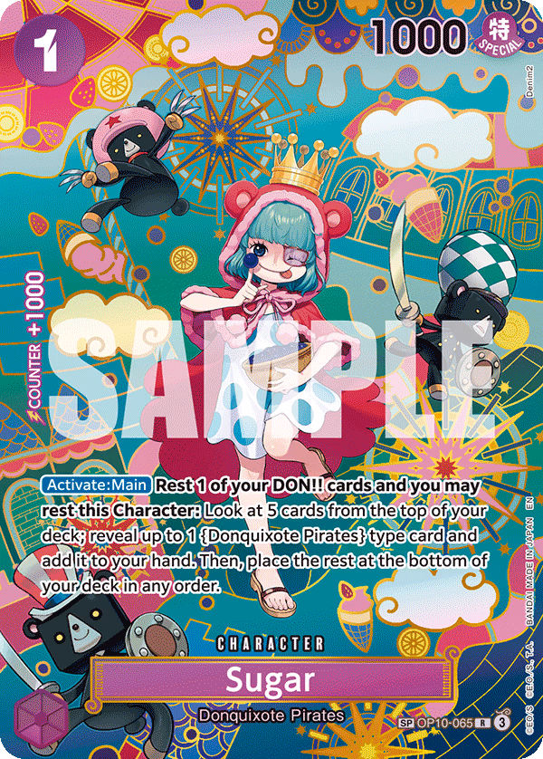 Sugar (SP Card) One Piece card (OP10-065, The Azure Sea's Seven)