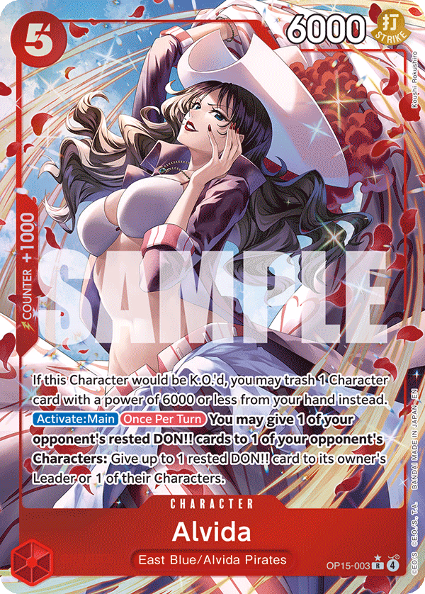 Alvida (Alternate Art) One Piece card (OP15-003, Adventure on Kami's Island)