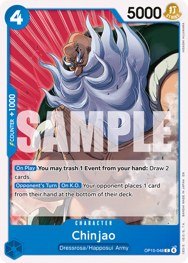 Chinjao One Piece card (OP15-048, Adventure on Kami's Island)