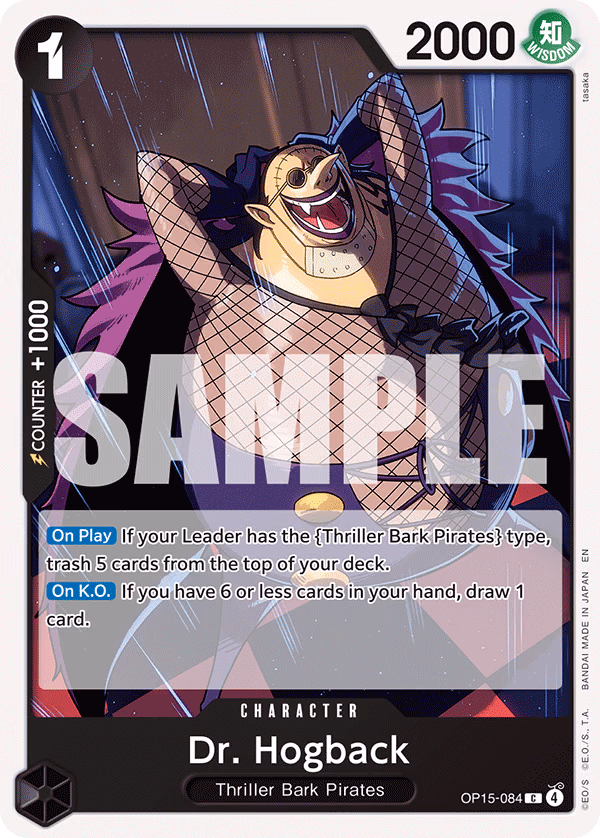 Dr. Hogback One Piece card (OP15-084, Adventure on Kami's Island)